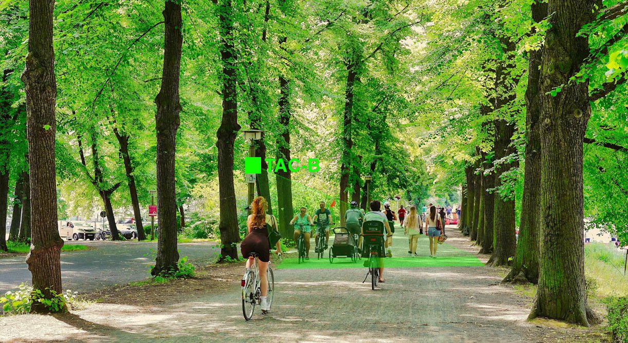 Radar SensMax TAC-B 4G para conteo de peatones y ciclistas en exteriores